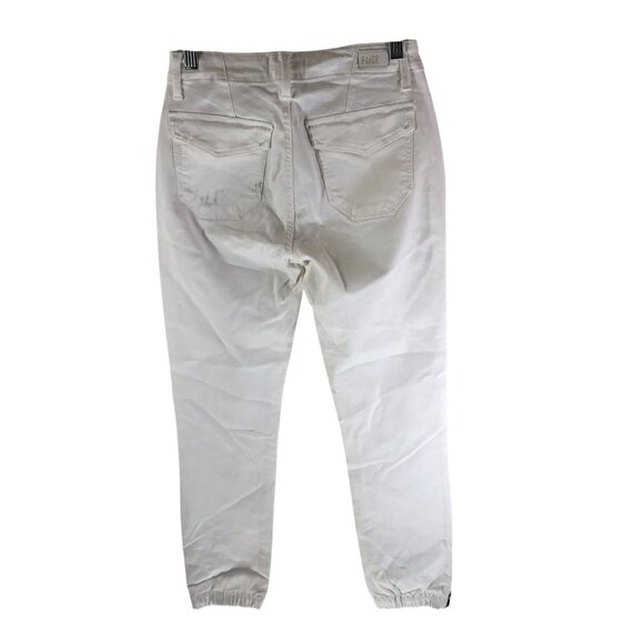 Paige Womens Mayslie Jogger Jeans Sweet Vanilla White Size 24 - Picture 2 of 5